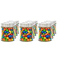 Los mejores  - LG Luxury &amp- Grace Pack 12 Botes de Cristal- 0-5 L (12x10 cm). Tarros de Vidrio de Borosilicato. Tapa de Acero Inoxidable…